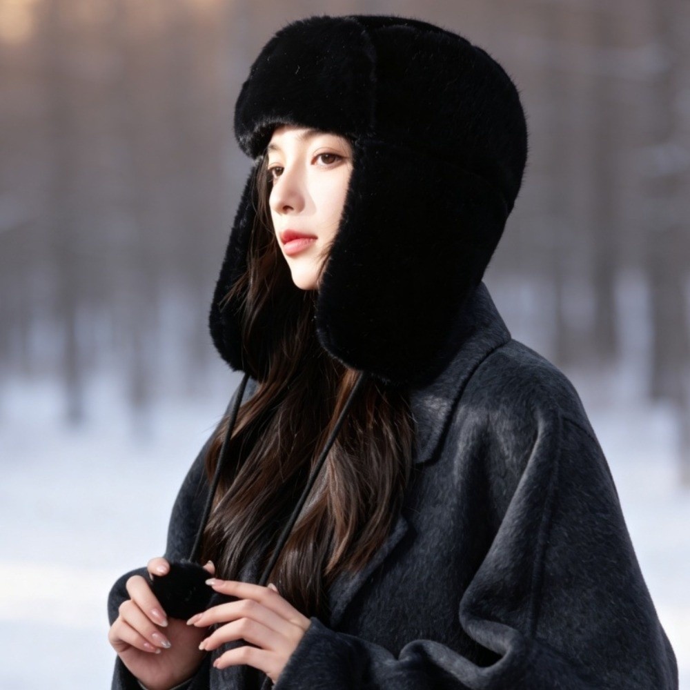 Trapper Hat Ear Flap - Warm Polyester Trapper Ear Flap Hat
