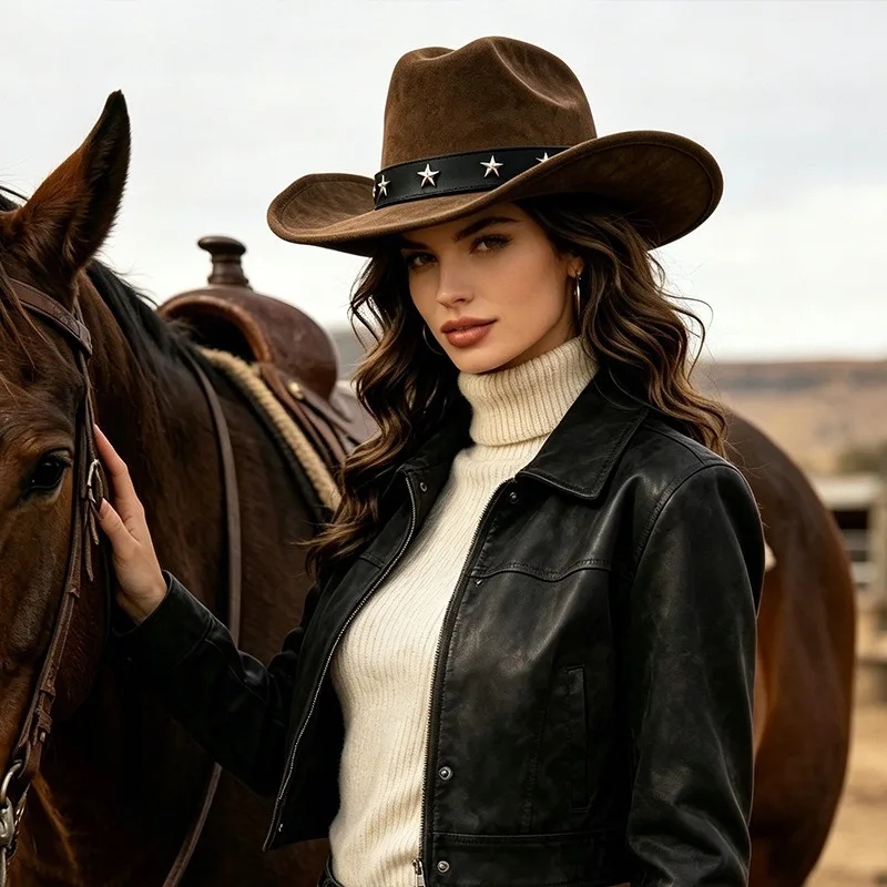 Women Hot Sale Wide Brim Cowbo - Fedora Hat Wool review and price