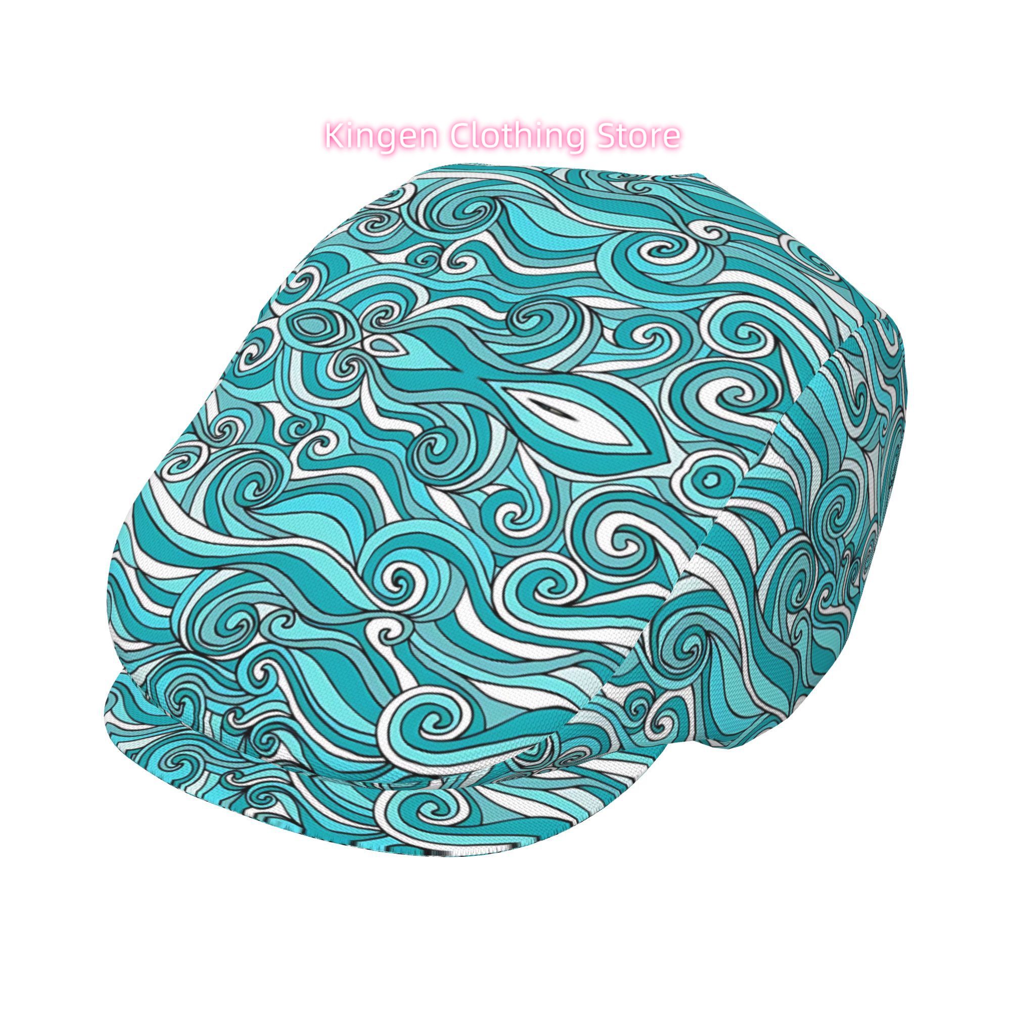 1pc Turquoise Blue & White Oce - Newsboy Cap Ivy review and price