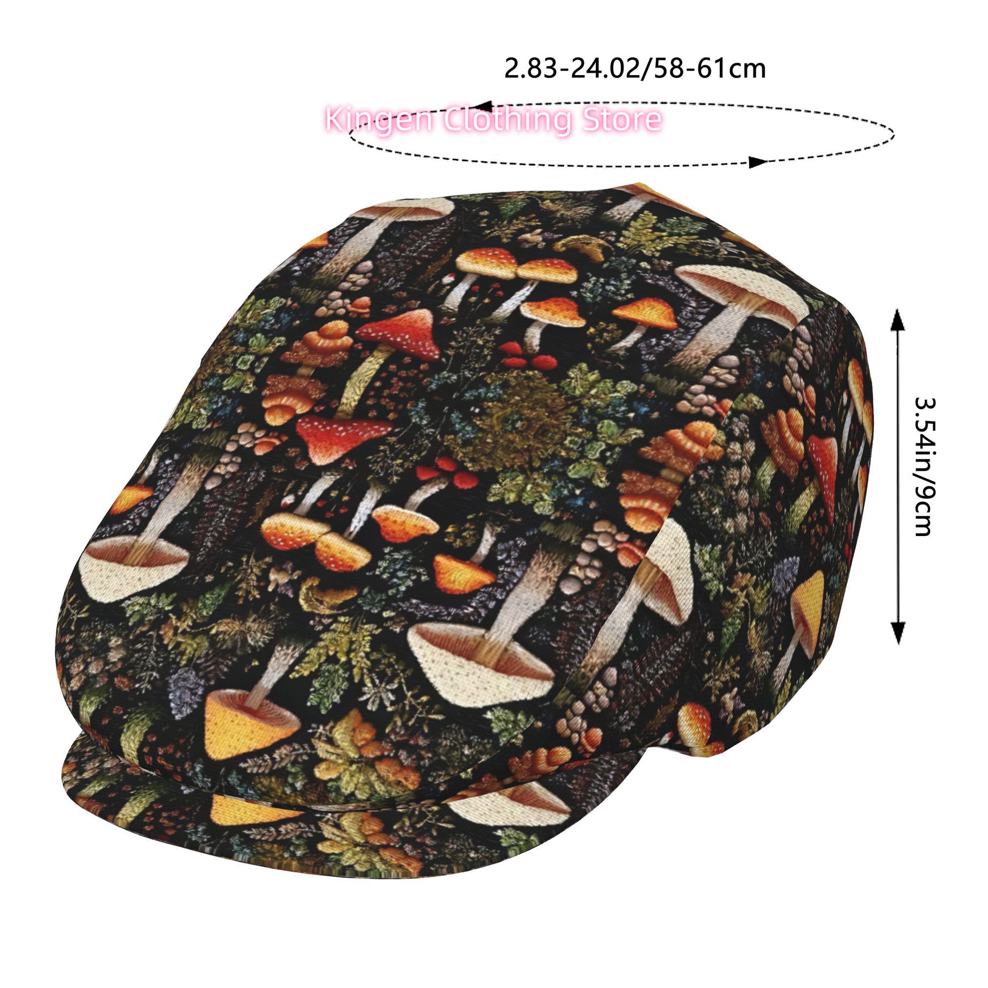 Mysterious Forest Floor Mushro - Newsboy Cap Ivy review and price