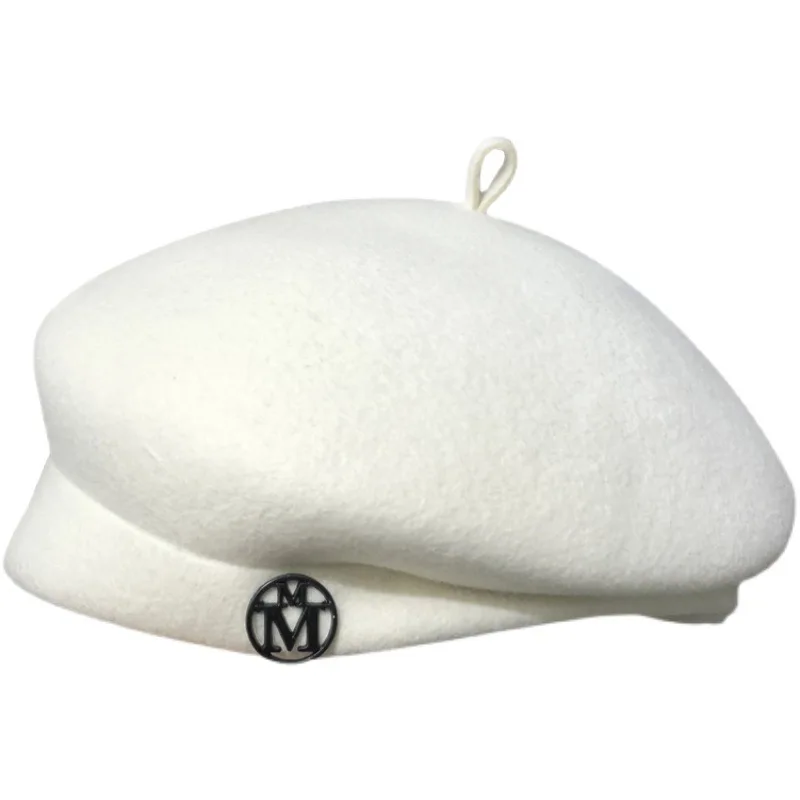 White Wool Beret for Women - C - Beret French Wool review and price